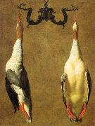 Dandini, Cesare Two Hanged Teals oil painting on canvas
